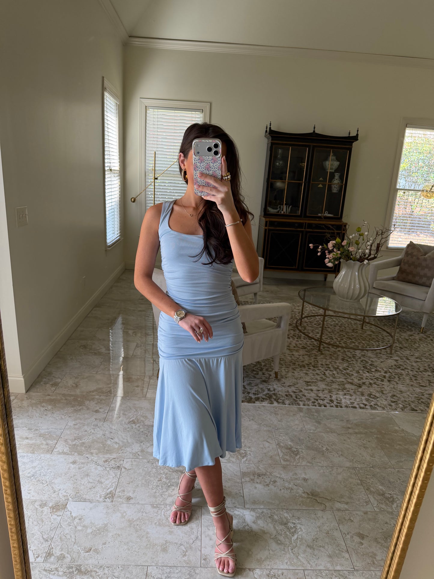 Blue Ocean Ribbed Dress