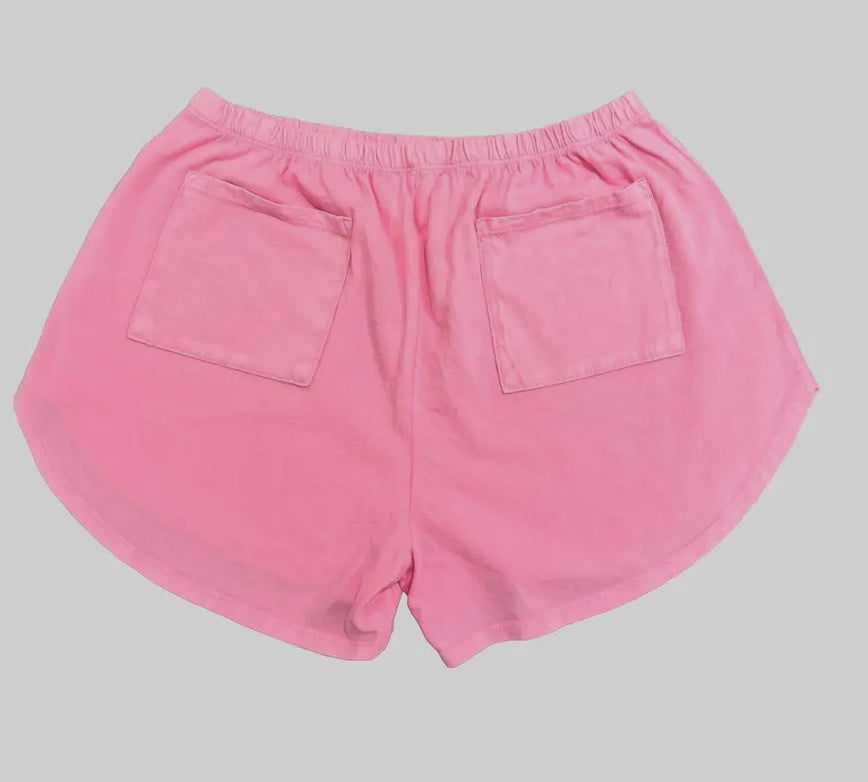 Kathy Bubblegum Washed Active Shorts