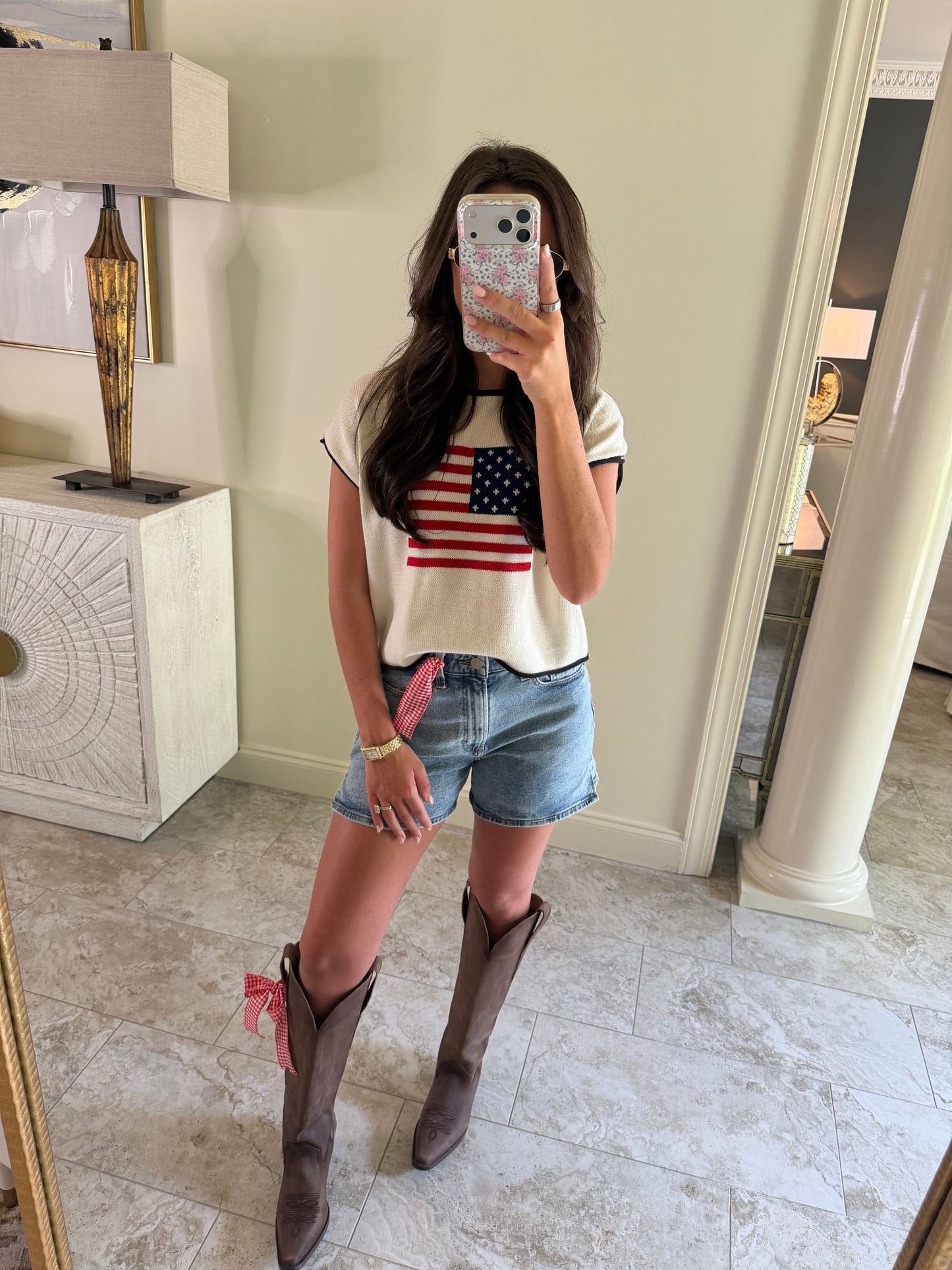 American Flag Sweater