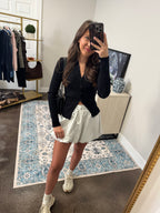 Black Sweater Button Down