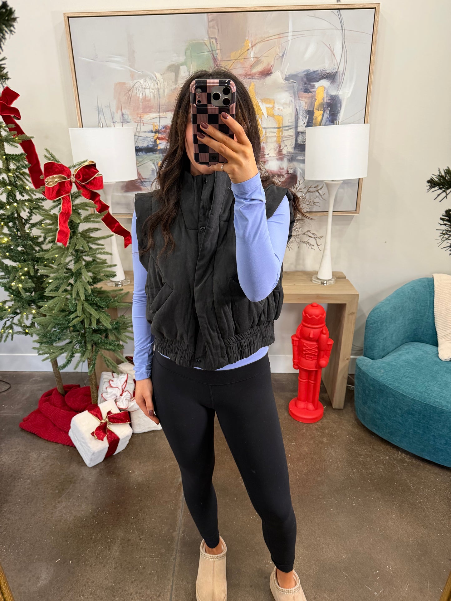 Black Puffer Vest