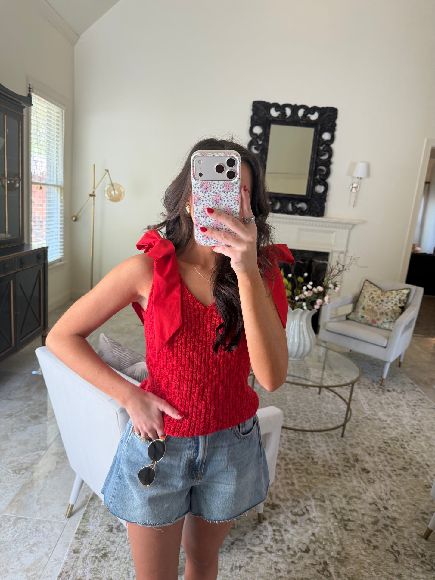 Red Tie Top