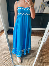 Blue & White Maxi