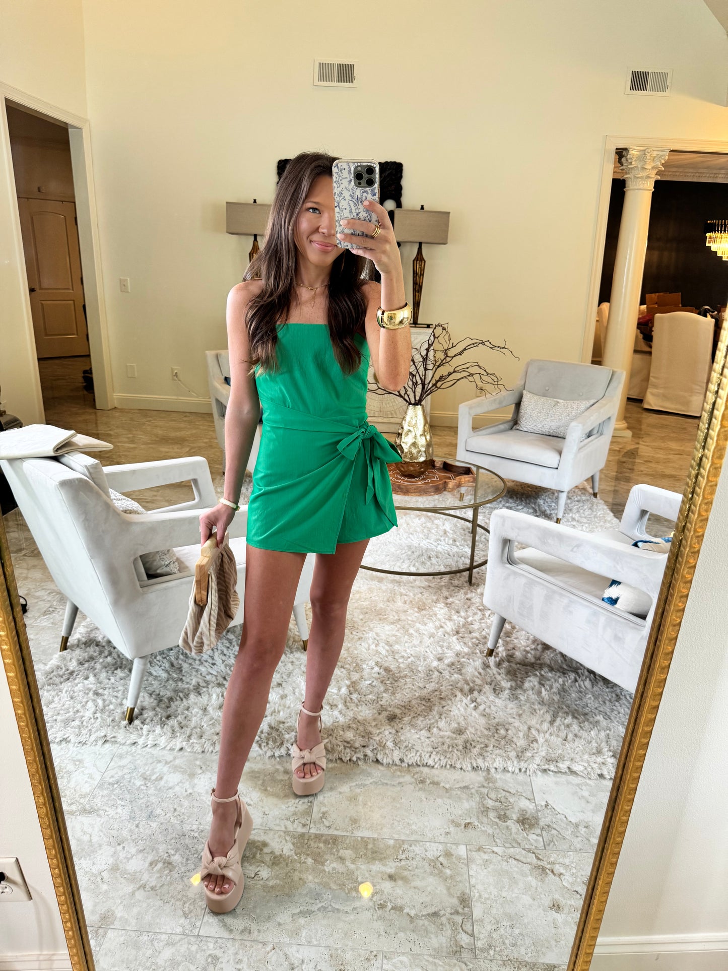 Green Summer Romper