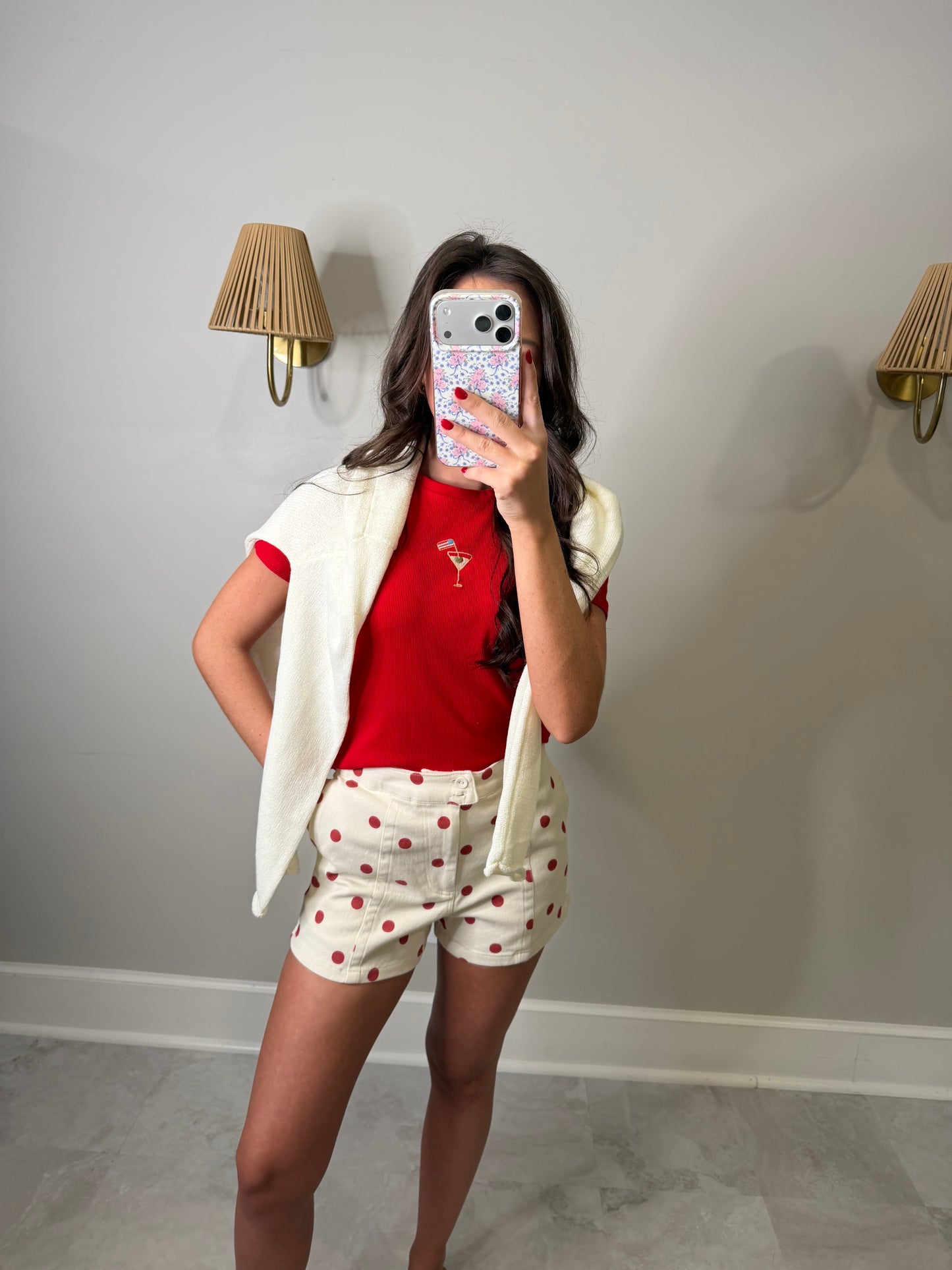 Red Polka Dot Shorts