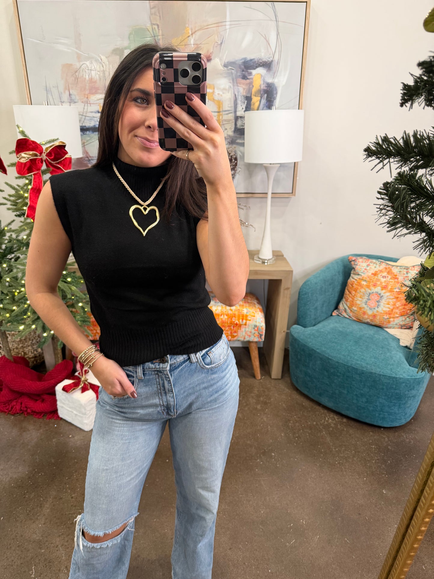 Black Turtleneck Sweater