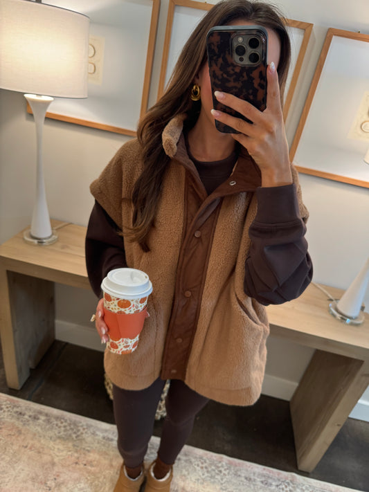 Sherpa Mocha Vest