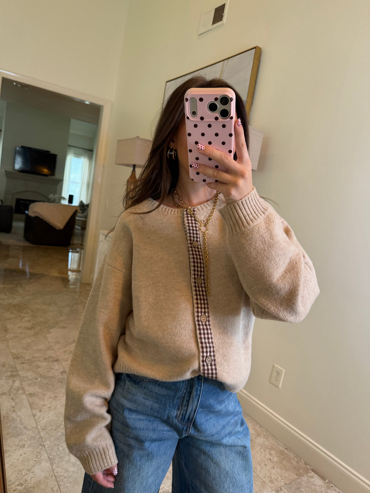 Madi Gingham Sweater