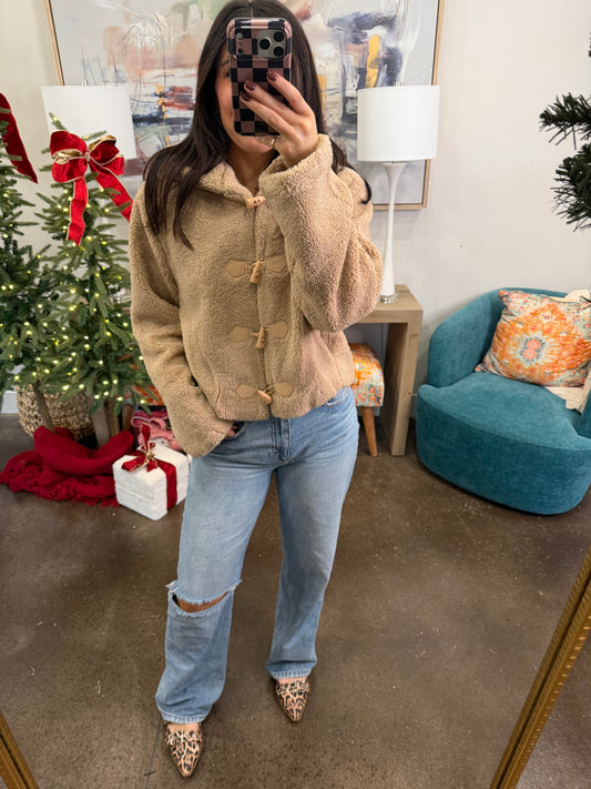 Tan Sherpa Jacket