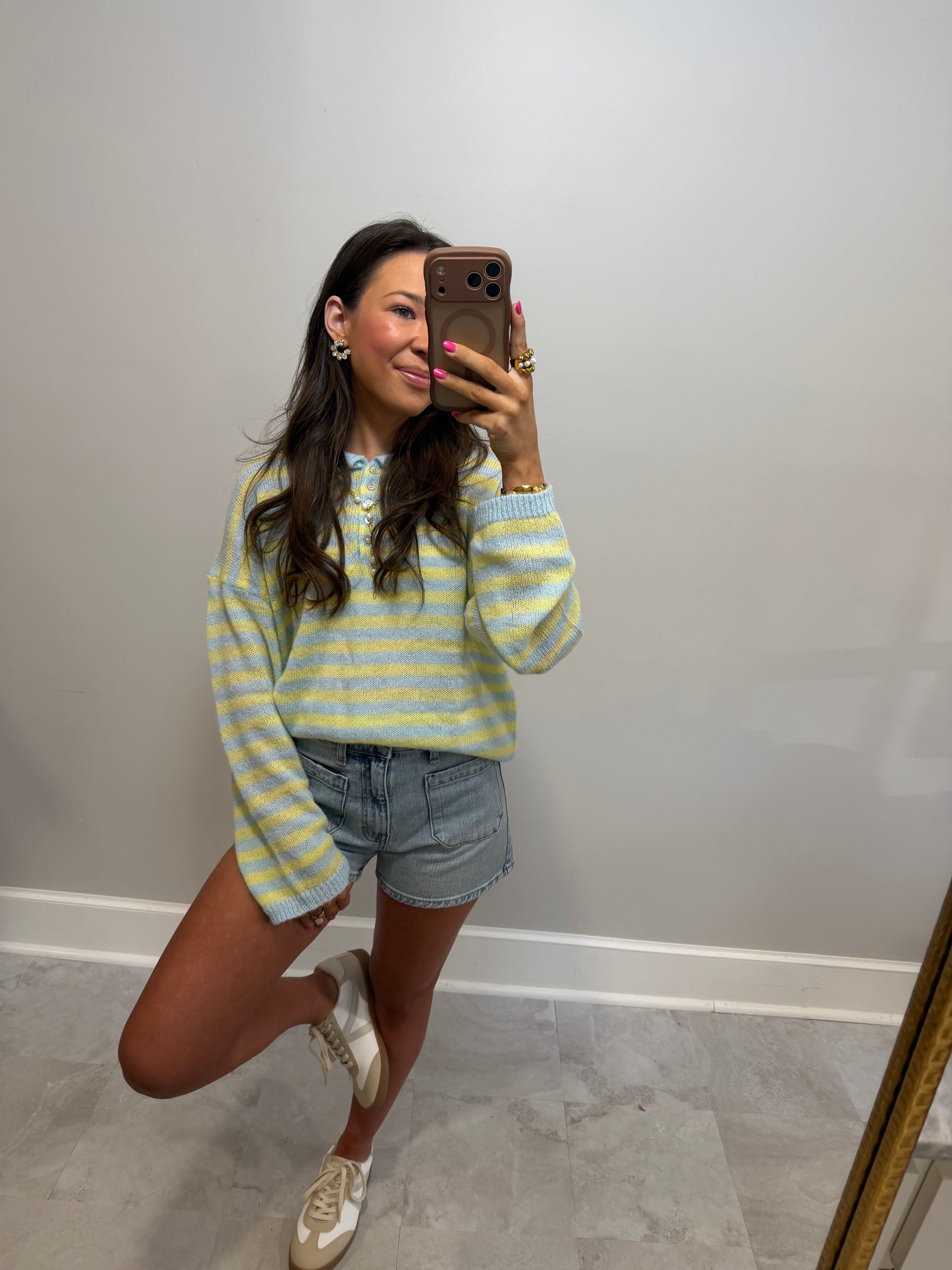 Millie Spring Button Down Sweater