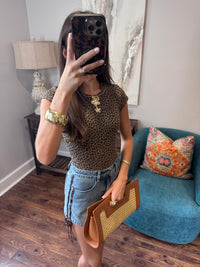 Katherine Cheetah Tie Shorts