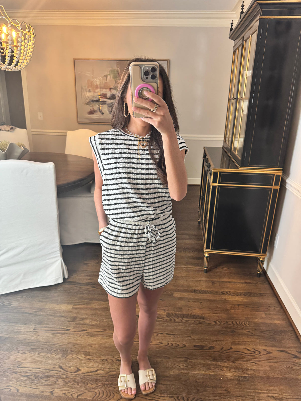Black & White Active Romper