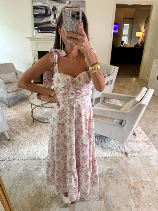 Rose Pink Tie Dress