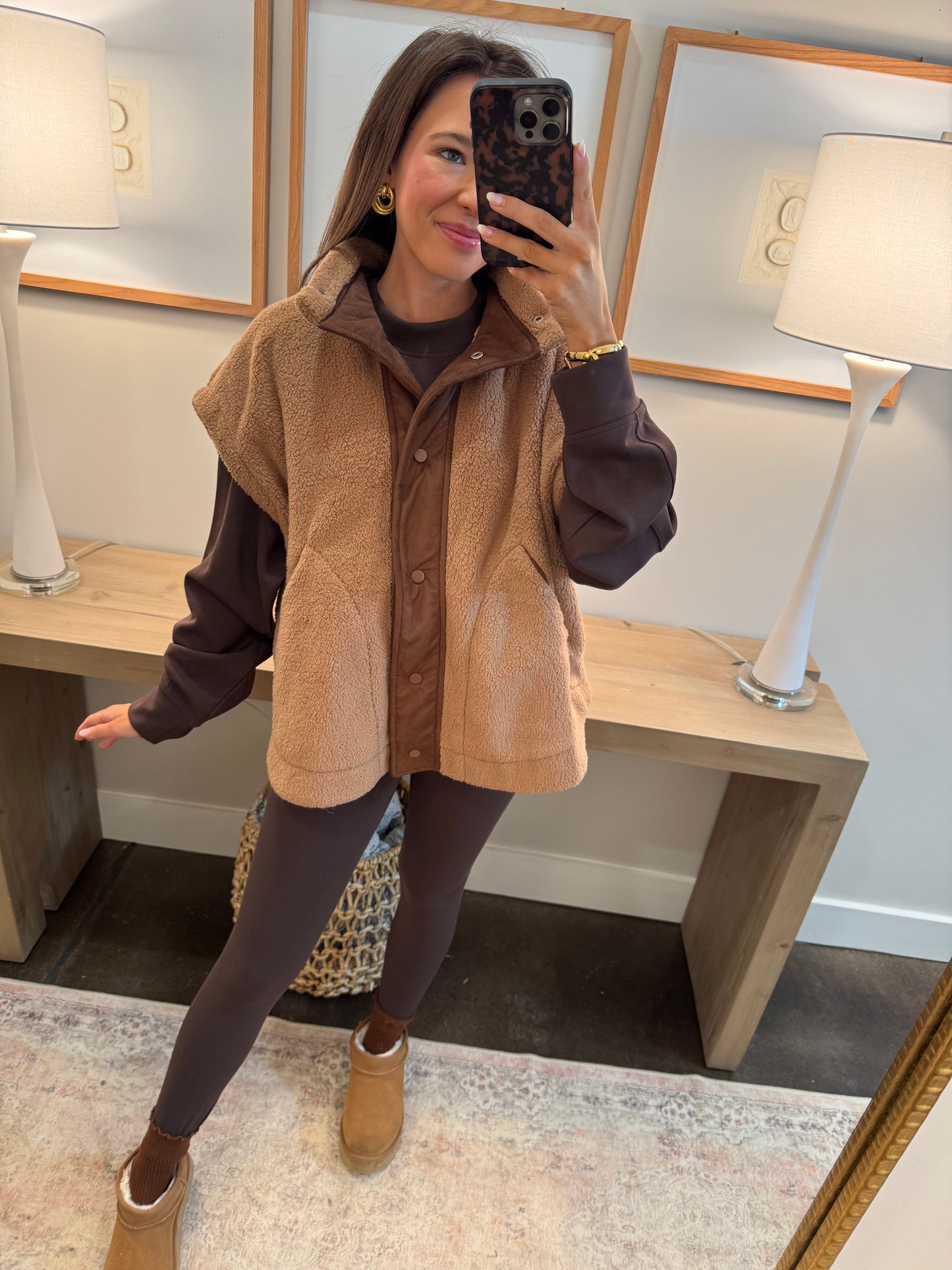 Sherpa Mocha Vest