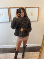 Chocolate Sherpa Jacket