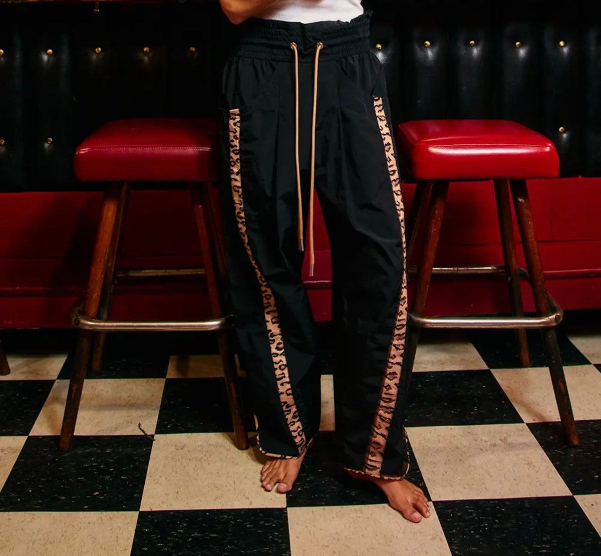 Leopard Barrel Active Joggers