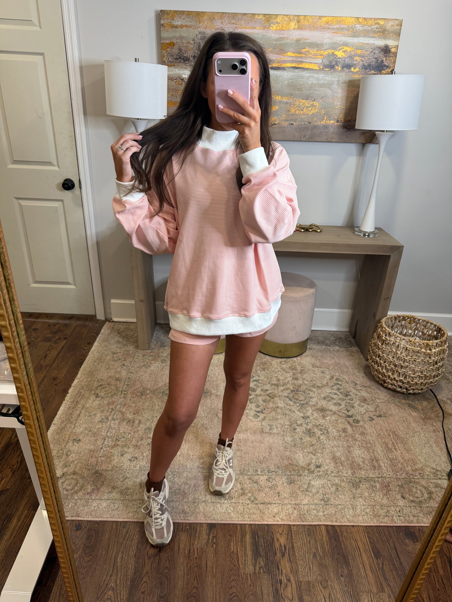 Pink Striped Set