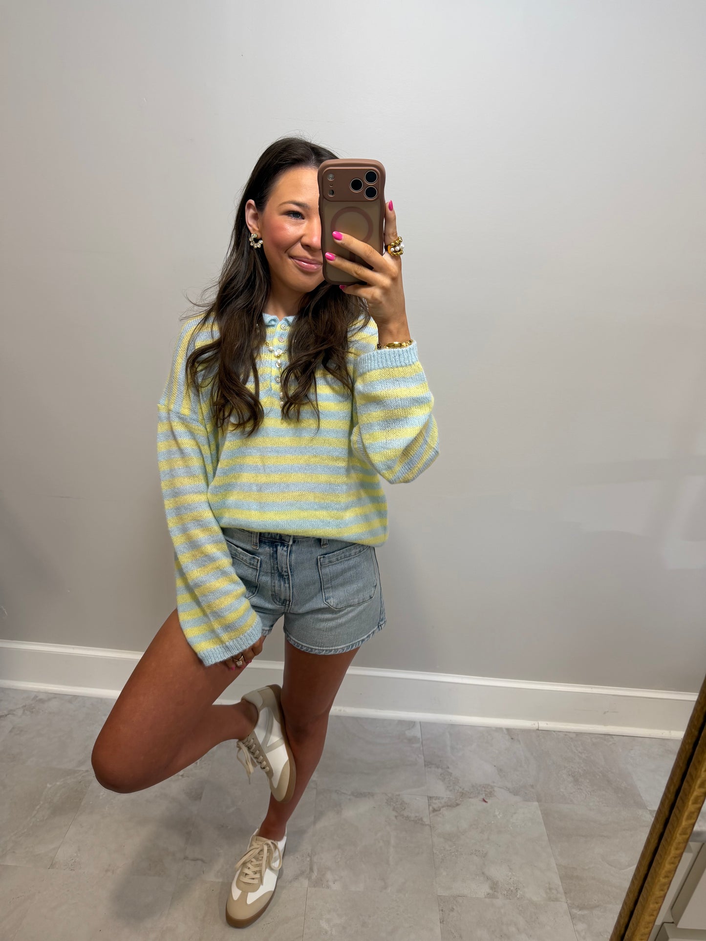 Millie Spring Button Down Sweater
