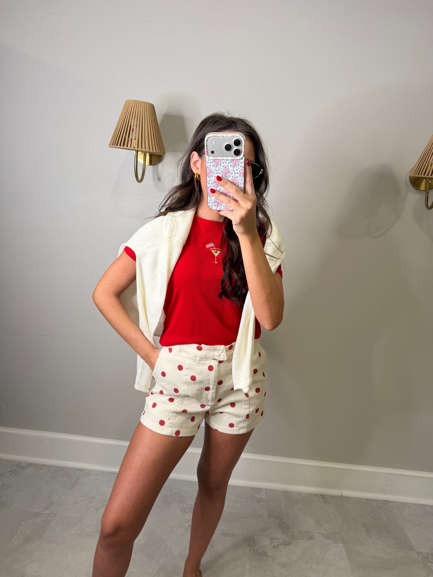 Red Polka Dot Shorts