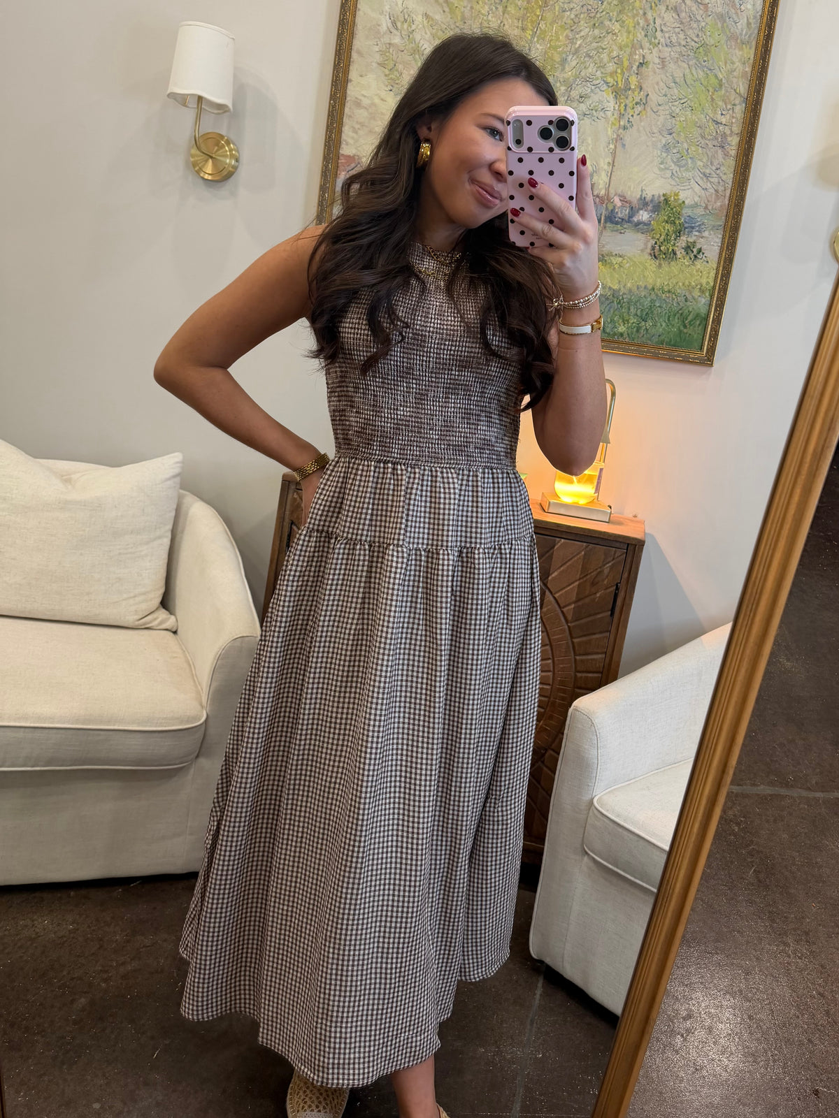 Country Charm Gingham Dress