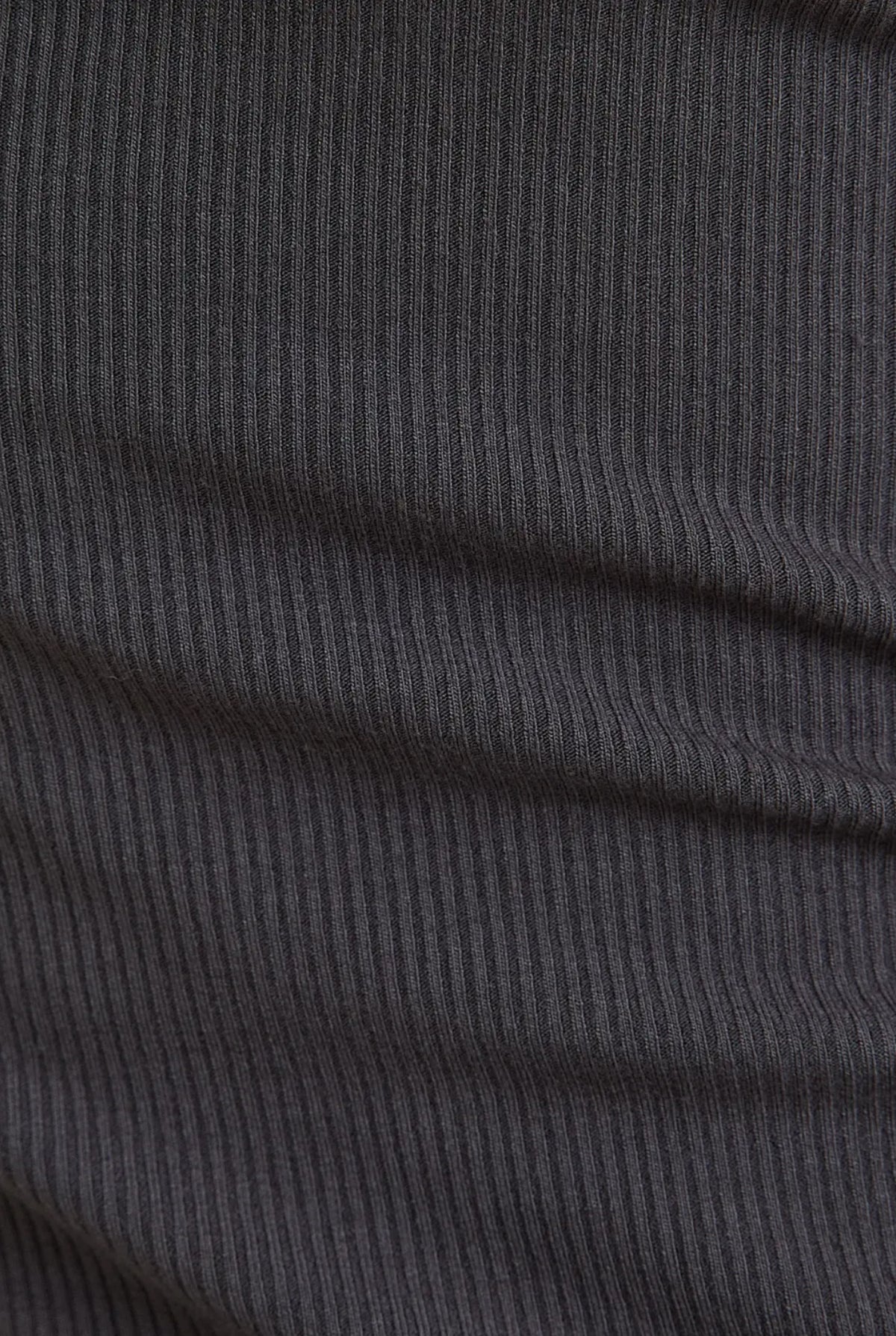 Charcoal Ribbed Tank