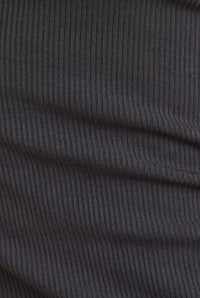 Charcoal Ribbed Tank