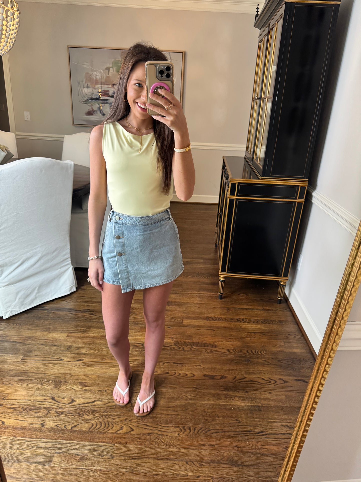 Denim Skort