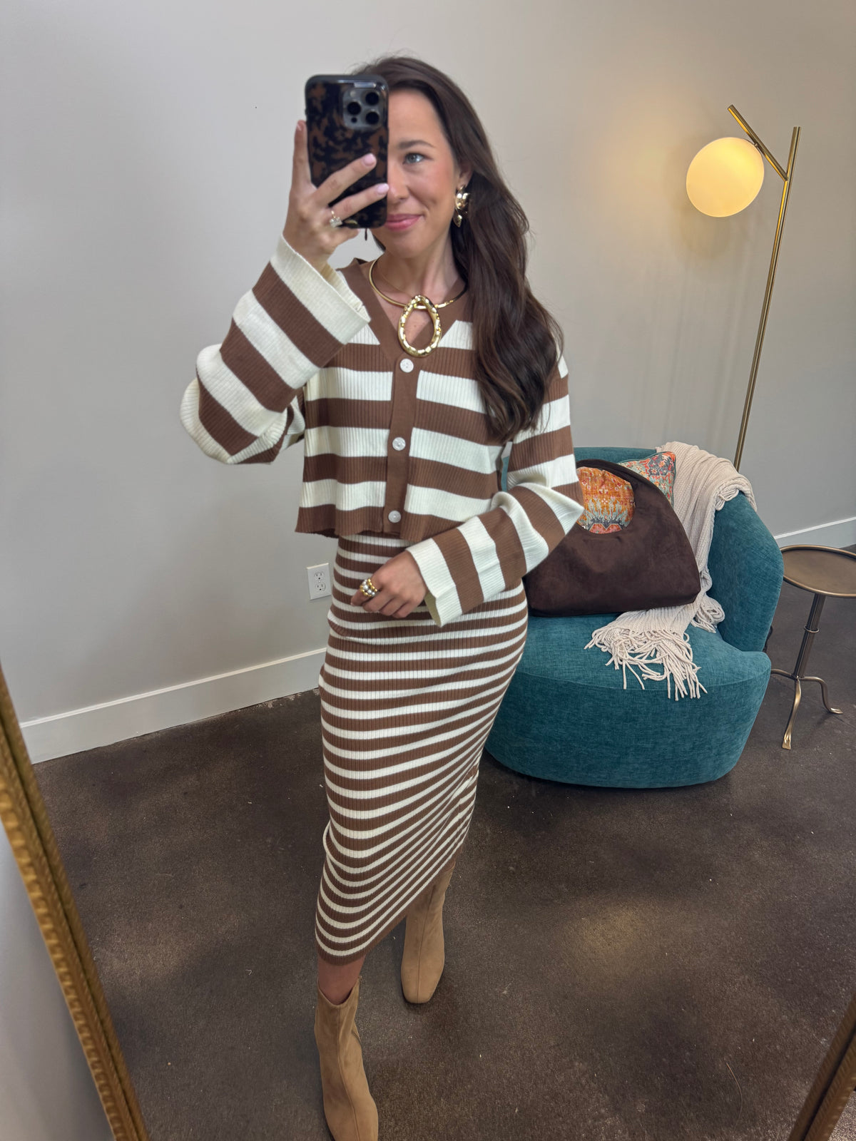 Cardigan Dress Set