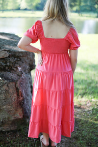 Pink Ruffle Midi (Final Sale)