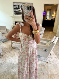 Rose Pink Tie Dress
