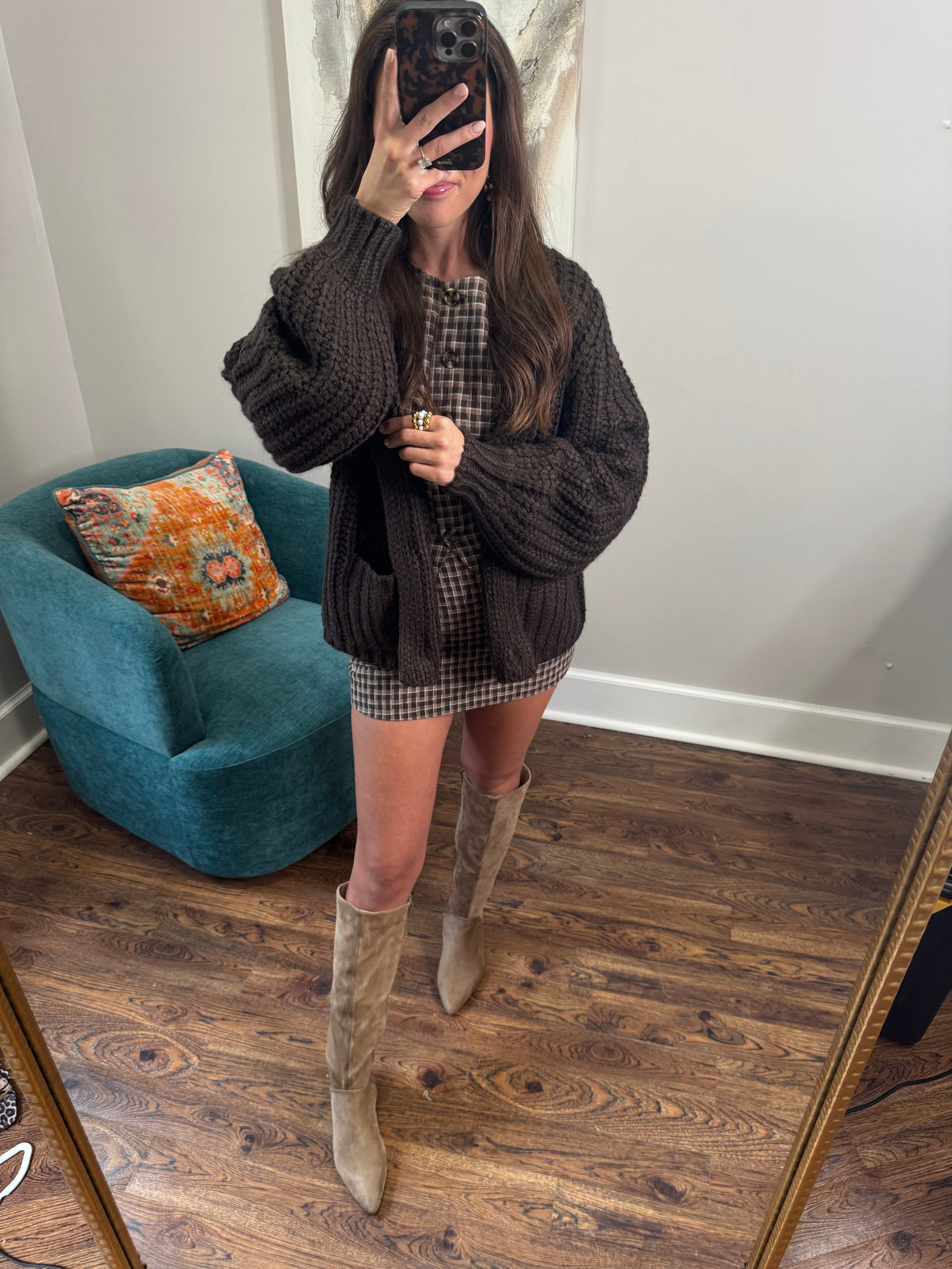 Fall Mocha Vest Set