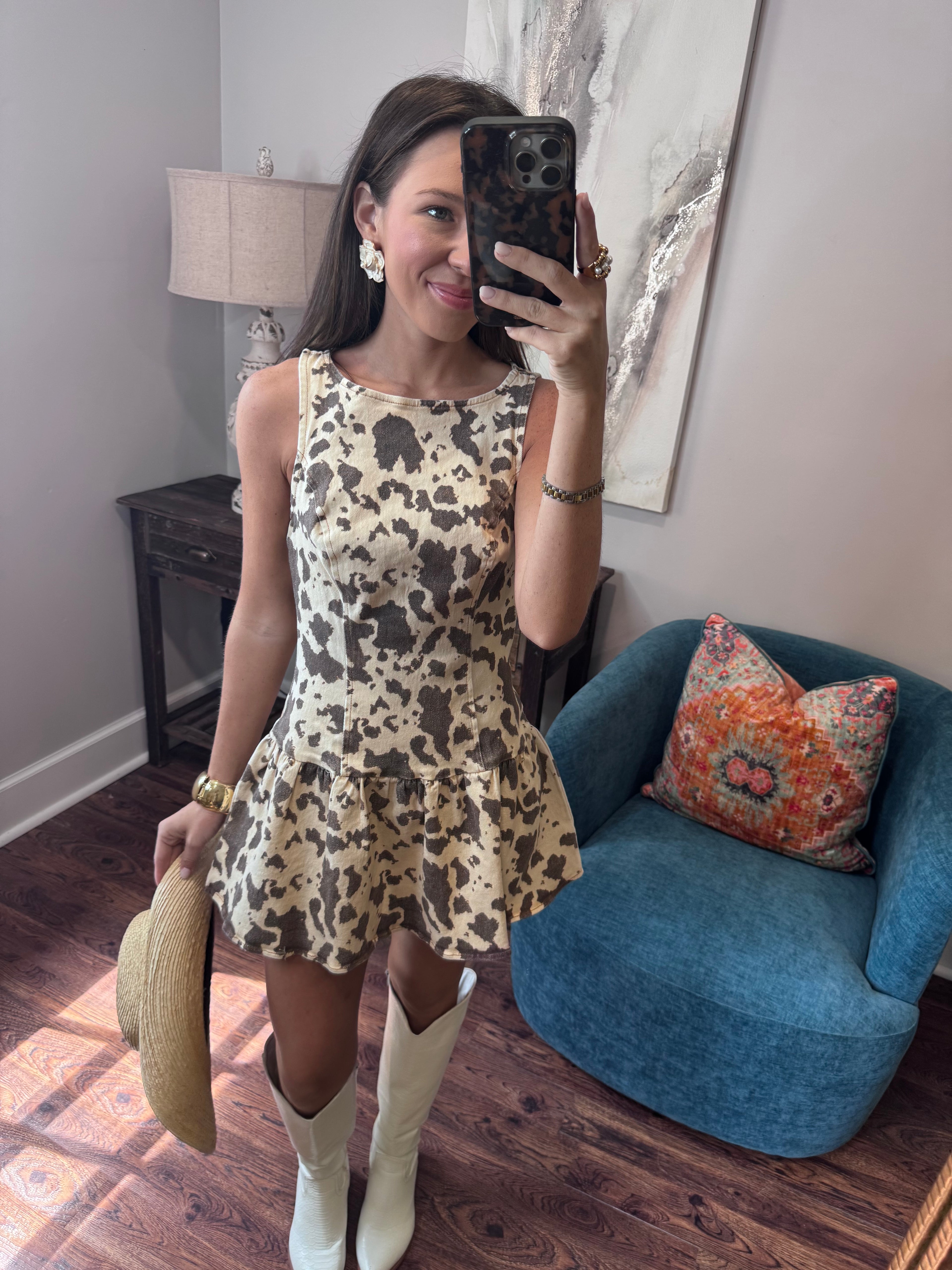 Brown Animal Dress