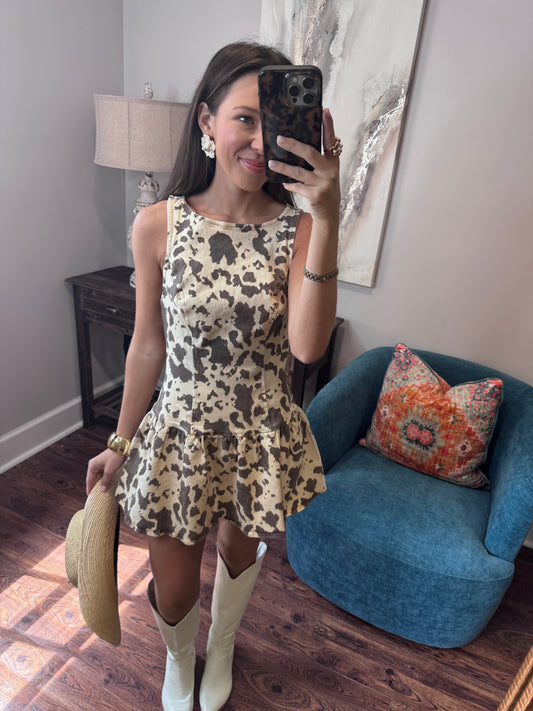 Brown Animal Dress