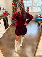 Red Velvet  Dress