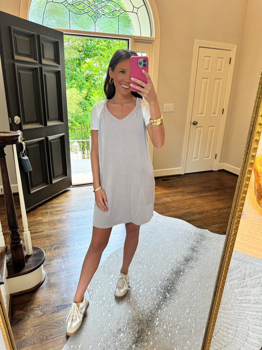 Ribbed Mocha Active Romper