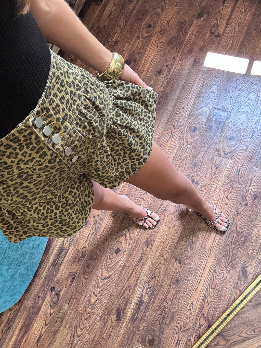Leopard Bubble Shorts