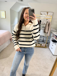 White & Black Sweater