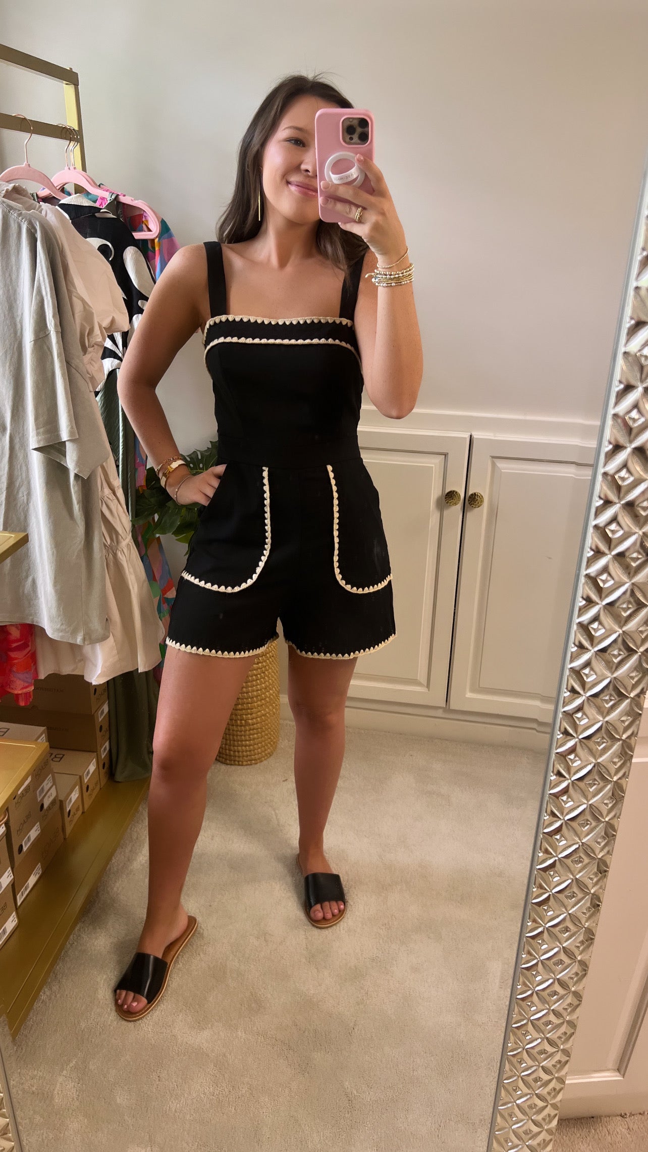 Black Cate Romper ( Final sale)