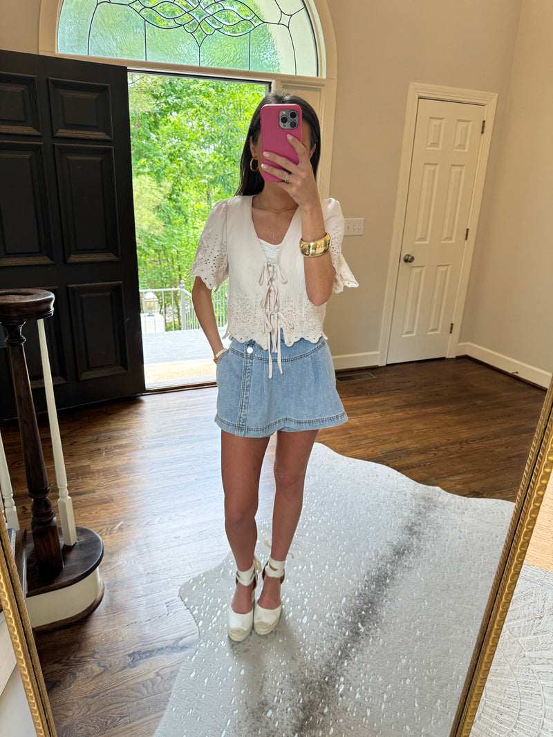 Justin Denim Skort