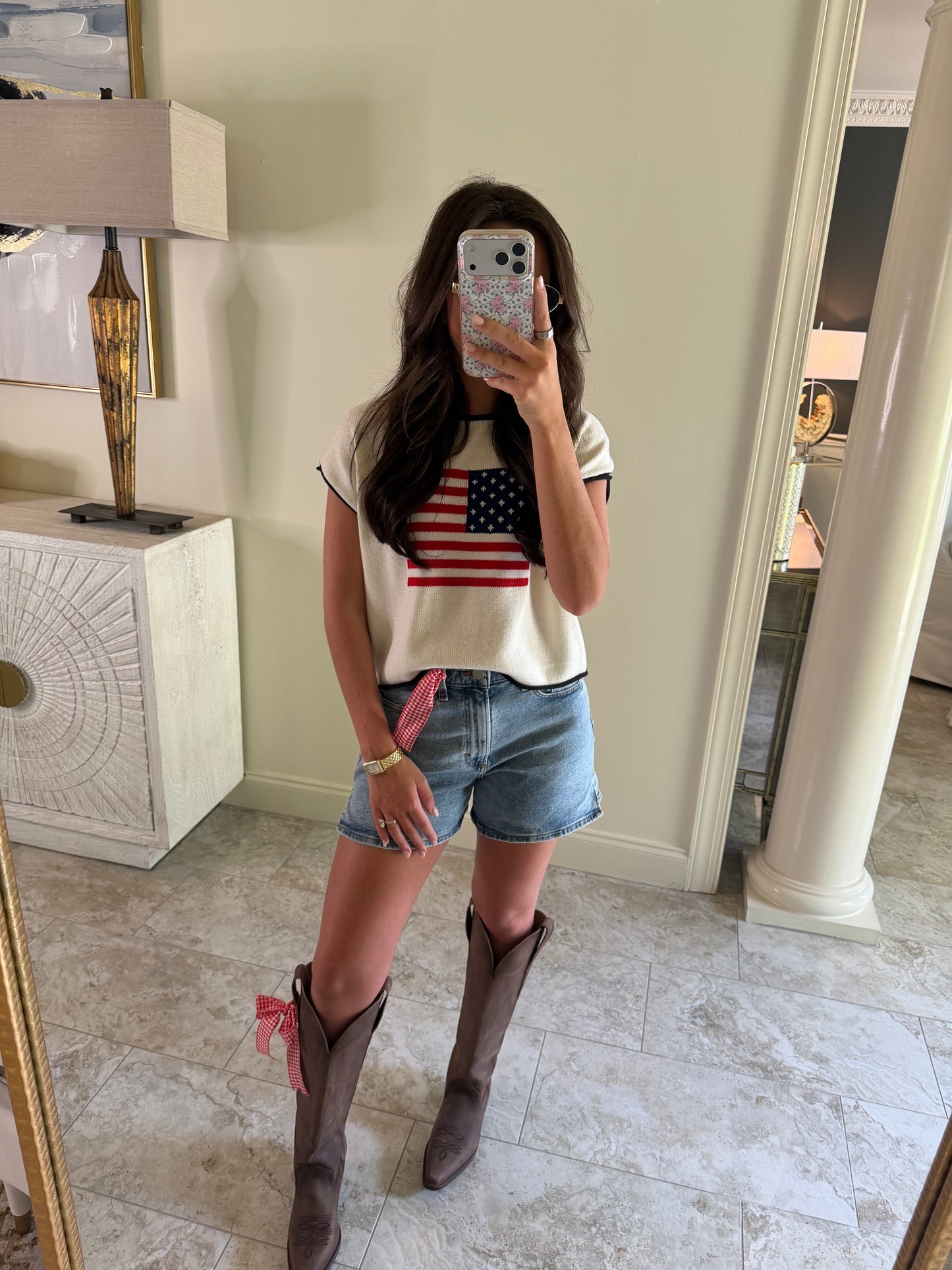 American Flag Sweater
