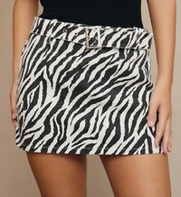 Zebra Skirt Set