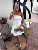 White Strapless Dress