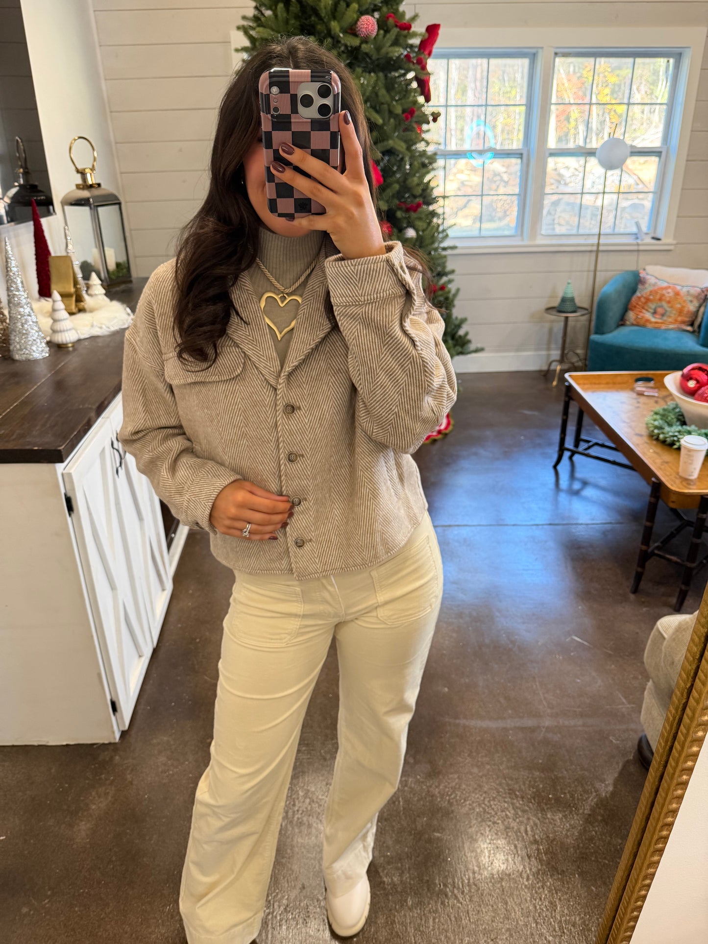 Chevron Brown Jacket