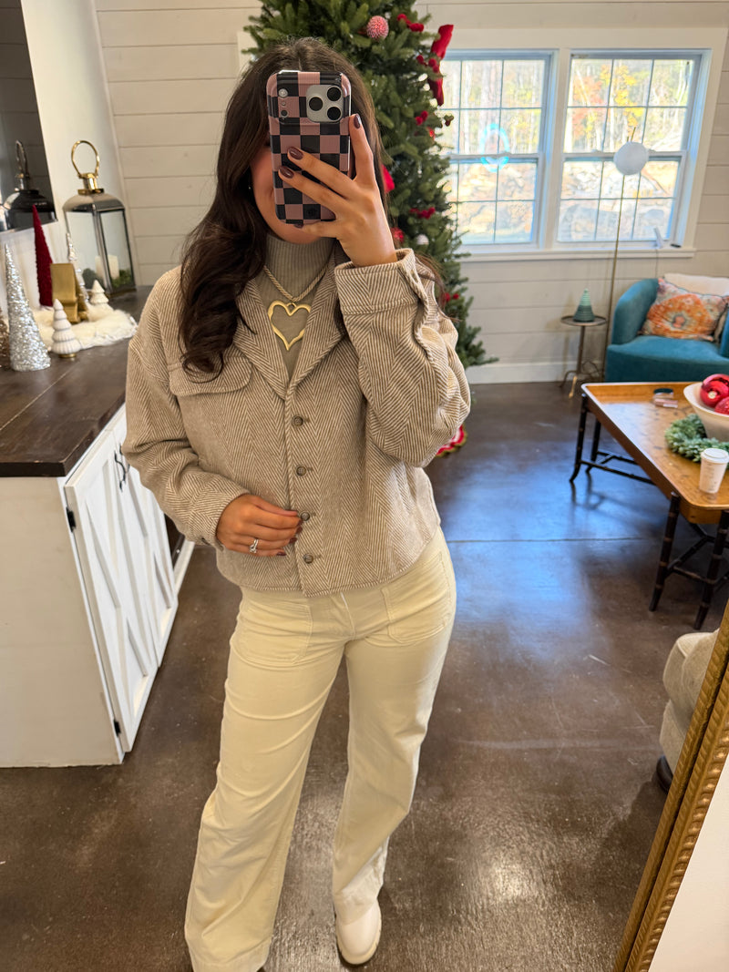 Chevron Brown Jacket