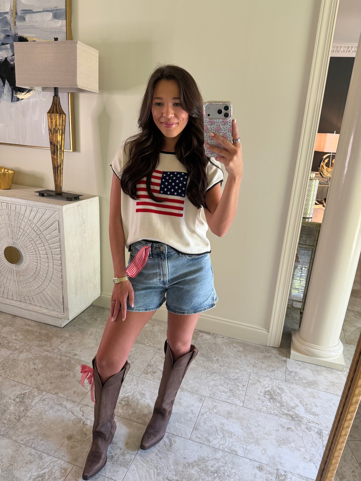 American Flag Sweater