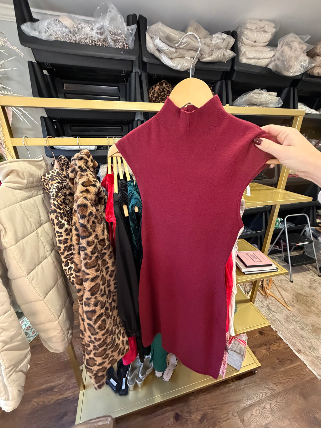 Red Morgan Sweater Dress