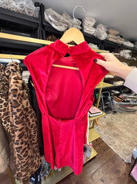 Red Santa Velvet Dress