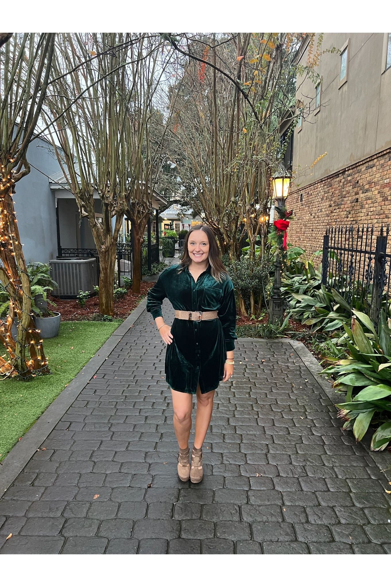 slim fit dress slacks Velvet Green Mini Dress – Elizabeth Lane Boutique